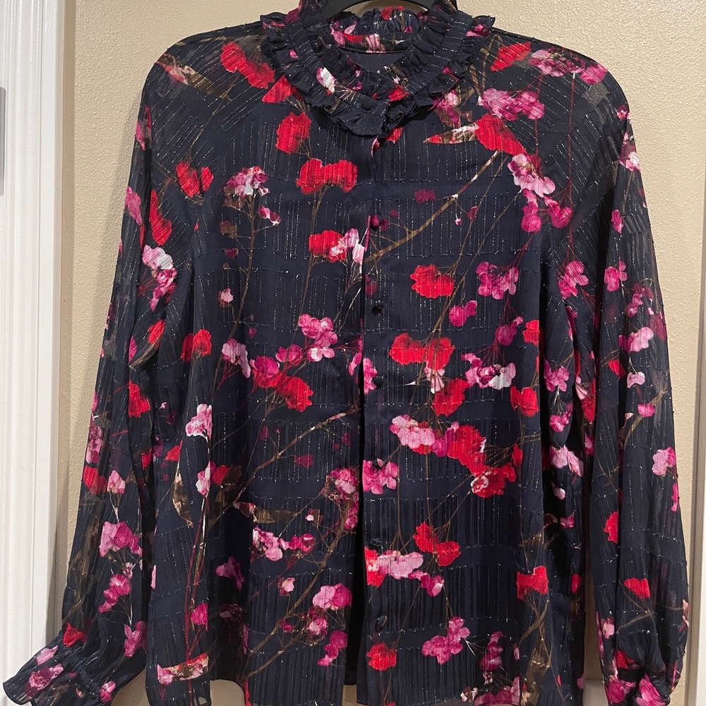 HOUSE OF HARLOW X REVOLVE - FLORAL BLOUSE